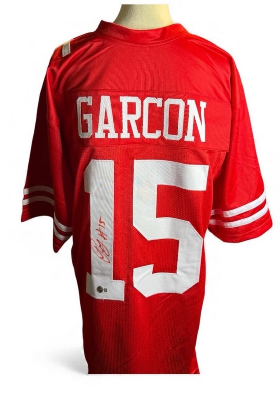 Pierre Garcon Signed #15 Football Jersey, Beckett Witness COA, Autographed, XL